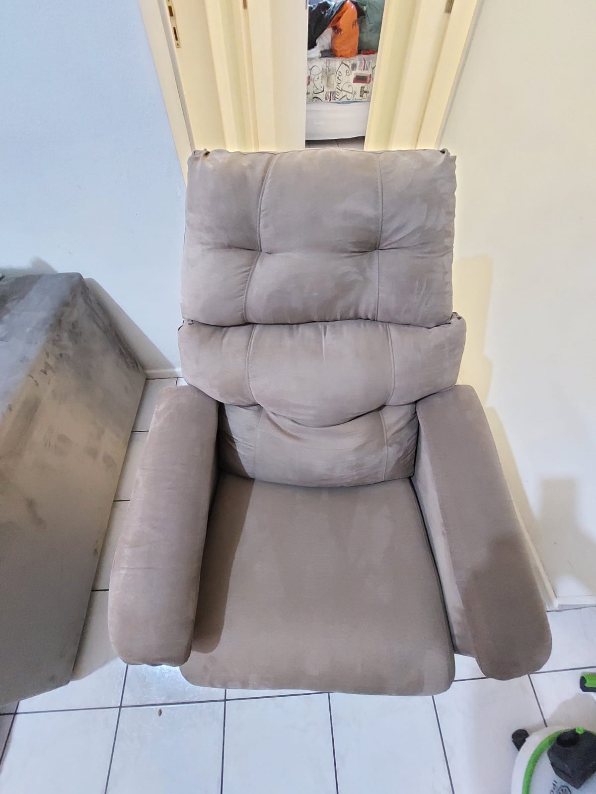 Limpeza de poltronas depois